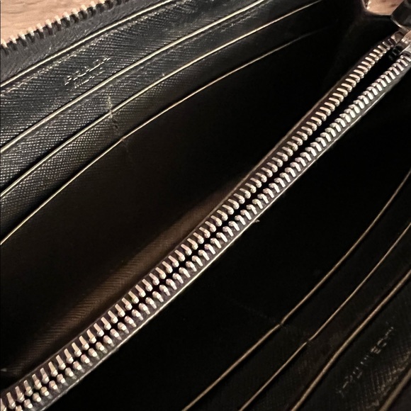 COPY - Prada Bronze Saffiano Leather Zip Around Wallet - Picture 11 of 13